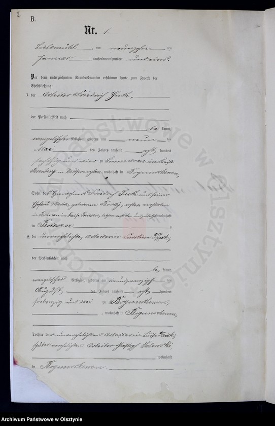 image.from.unit.number "Heiraths-Neben-Register Nr 1 - 33"