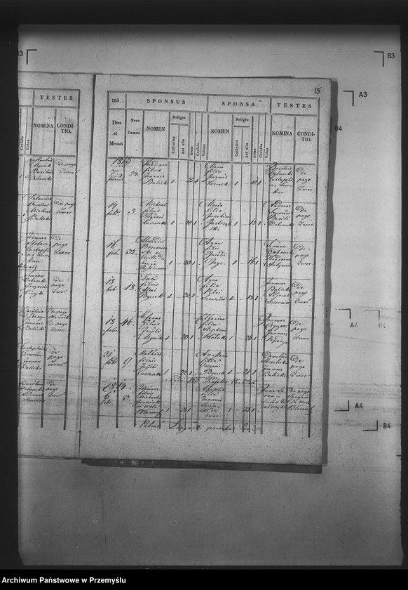 Obraz 19 z jednostki "[Kopie ksiąg metrykalnych parafii Zwór z filią Wola Błażowa (dekanat Podbuż)]"