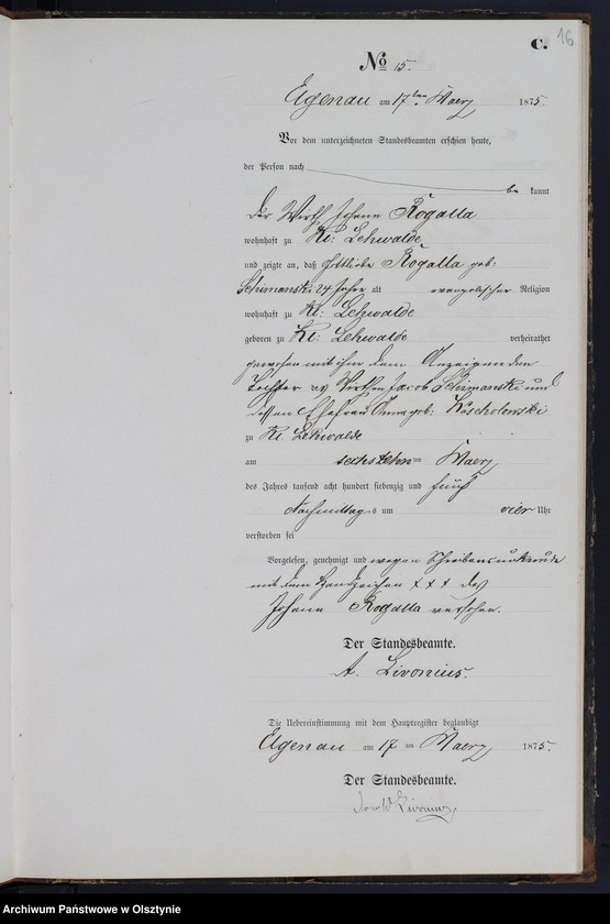 image.from.unit.number "Sterbe-Neben-Register Nr 1 - 65"