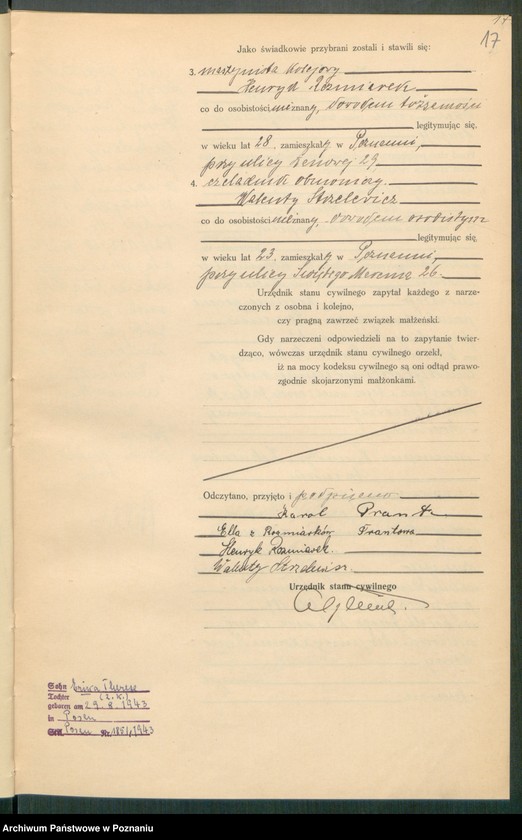 Obraz 19 z jednostki "Księga miejscowa małżeństw tom III [Rejestr główny małżeństw]"