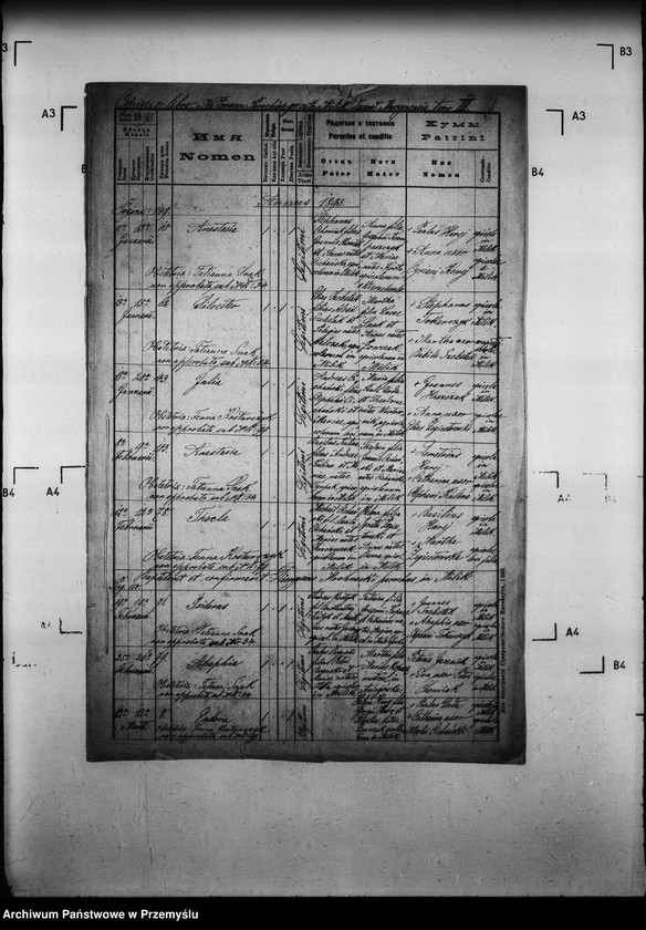 Obraz 5 z jednostki "[Kopie ksiąg metrykalnych parafii Milik z filią Andrzejówka (dekanat Muszyna)]"
