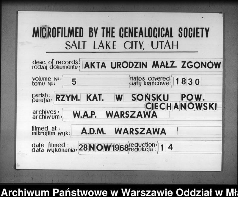 image.from.unit.number "Akta urodzeń, małżeństw i zgonów"