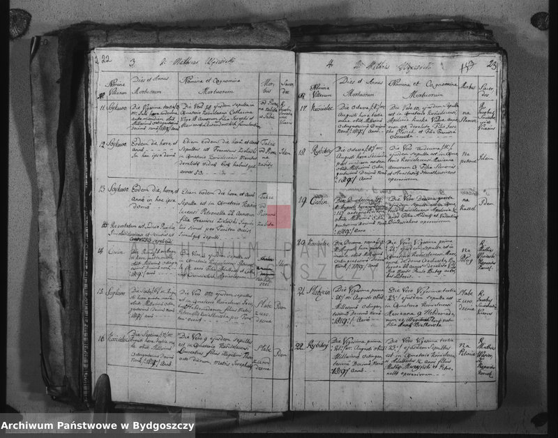 image.from.unit.number "Duplicate der Kirchen Bücher von Kościelec"