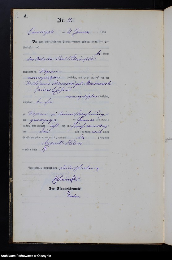 image.from.unit.number "Geburts-Haupt-Register Nr 1 - 189"