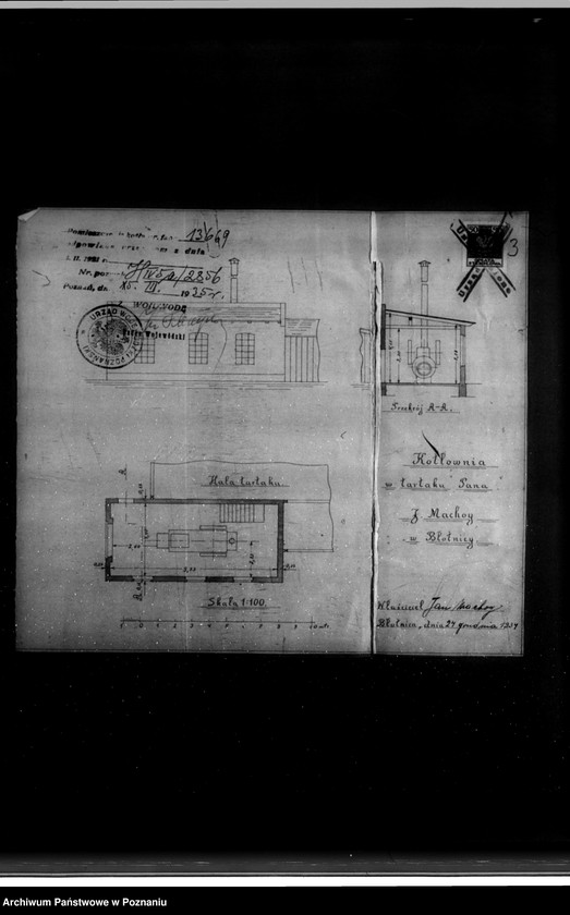 Obraz 8 z jednostki "Tartak J. Machoya w Błonicy powiat wolsztyński nr woj. kotła 2856"