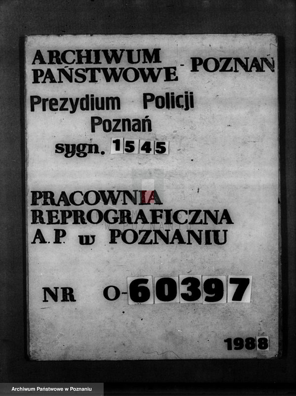 Obraz 1 z jednostki "Bewerbungen um Amtskommissarstellen"