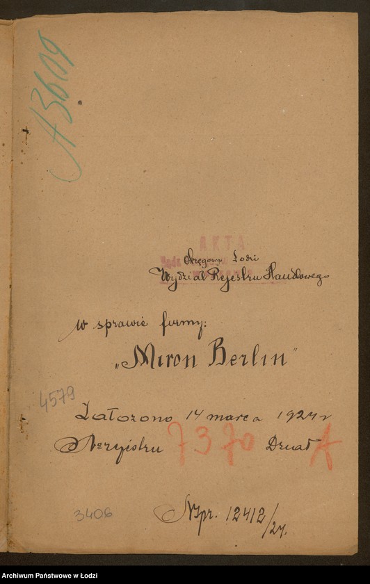 Obraz 2 z jednostki "Miron Berlin- handel manufakturą"