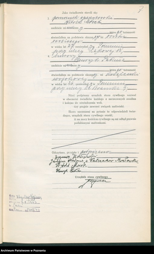 Obraz 9 z jednostki "Księga miejscowa małżeństw tom II [Rejestr główny małżeństw]"