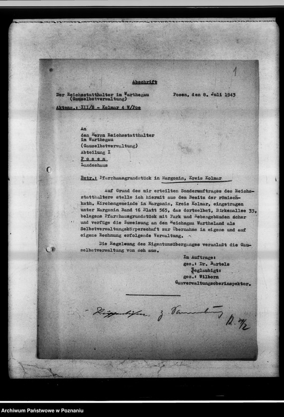 Obraz 5 z jednostki "Gebäude der Spielbühne Margonin."