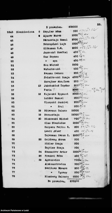 Obraz 16 z jednostki "Rejestr poborczy"