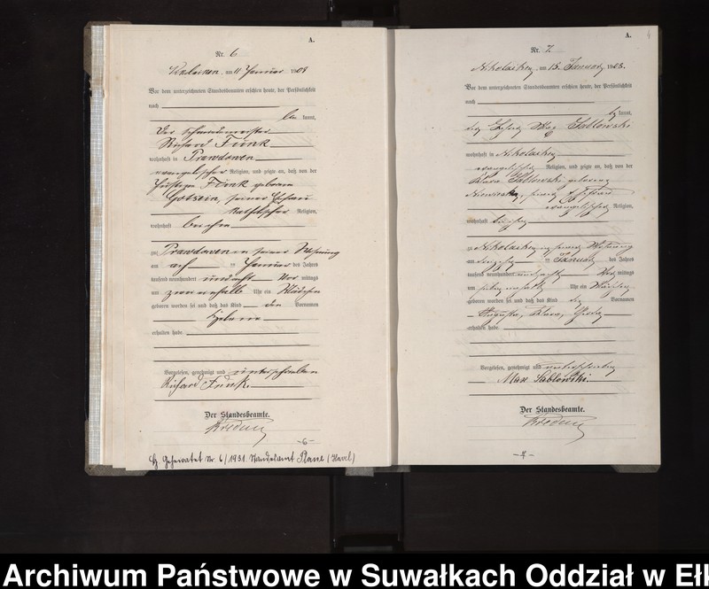 image.from.unit.number "Geburts-Haupt-Register des Königlichen Preussischen Standes-Amtes Nikolaiken Kreis Sensburg"