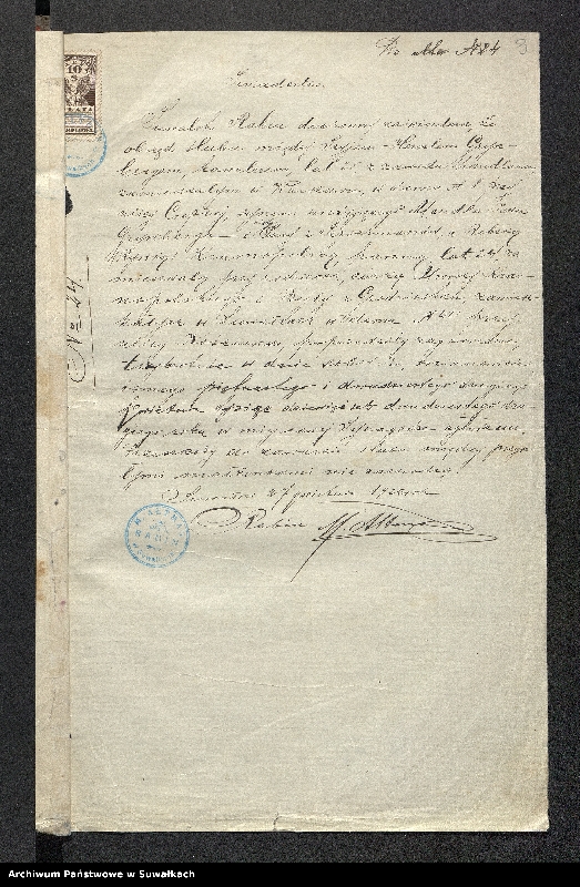 image.from.unit.number "[Dokumenty do akt małżeństw okręgu bożniczego w Suwałkach z 1922 roku]"