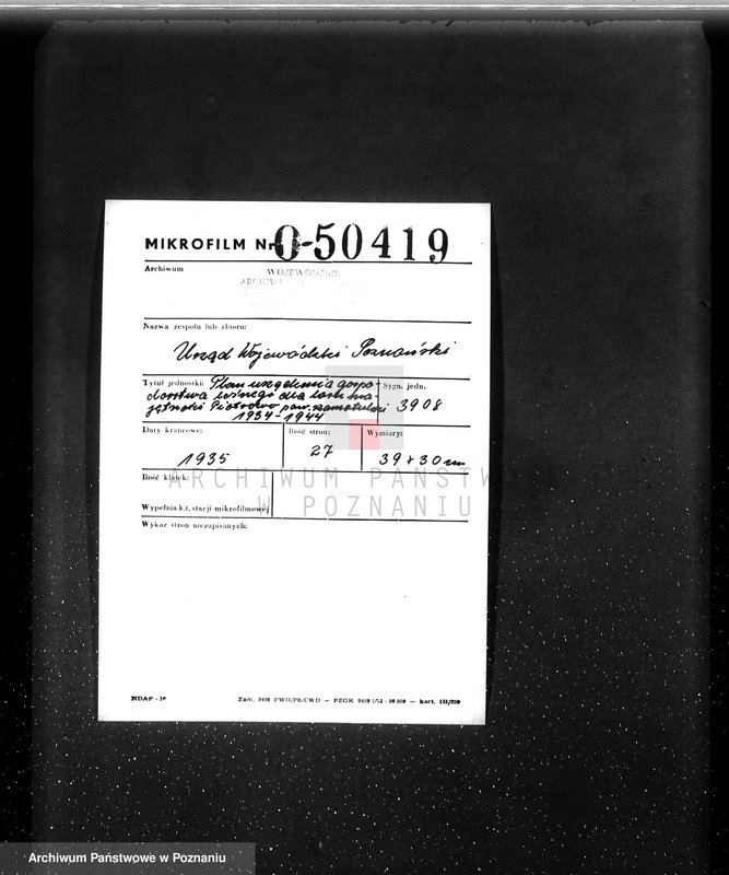 Obraz 2 z jednostki "Plan urządzenia gospodarstwa leśnego dla lasu majętności Piotrowo powiat szamotulski 1934-1944"