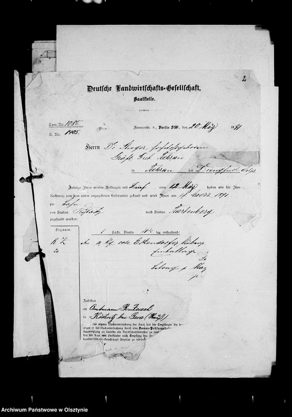 image.from.unit.number "/Korrespondenz der Deutschen Landwirtschafts Gesellschaft u. der Rechtsanwälte Steller, Axt u. Landsberger mit Dr. Stieger- Rehsau/"
