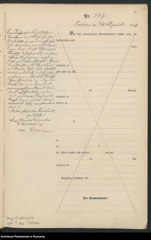 Obraz 14 z jednostki "Księga zgonów t. II"