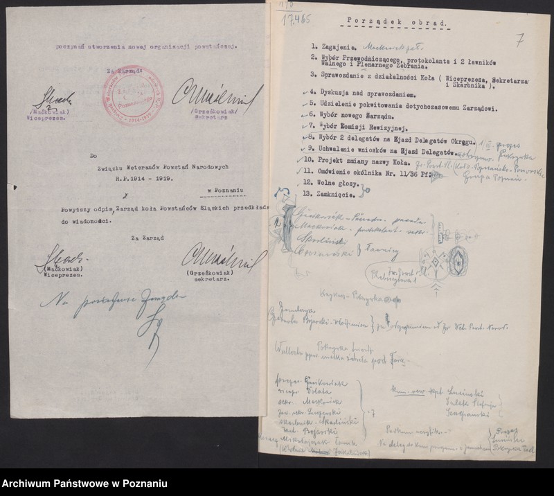 Obraz 10 z jednostki "Akta Koła: Powstańcy Śląscy Koło Poznań."