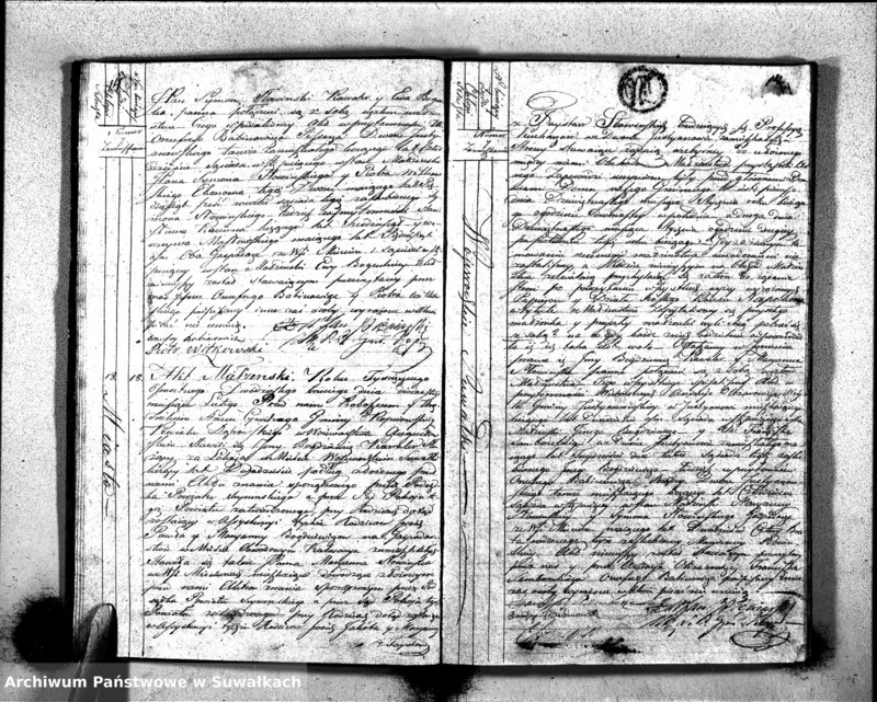 image.from.unit.number "Akta Zaślubionych Stanu Cywilnego Gminy Kopciowskiey na Rok 1823"