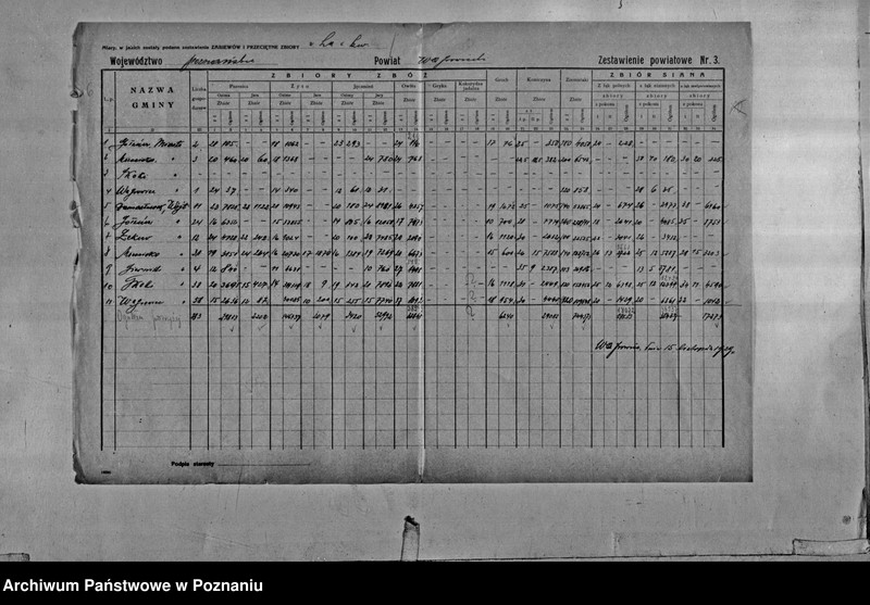 Obraz 8 z jednostki "/Statystyka produkcji rolnej - zestawienie powiatowe - Wągrowiec"