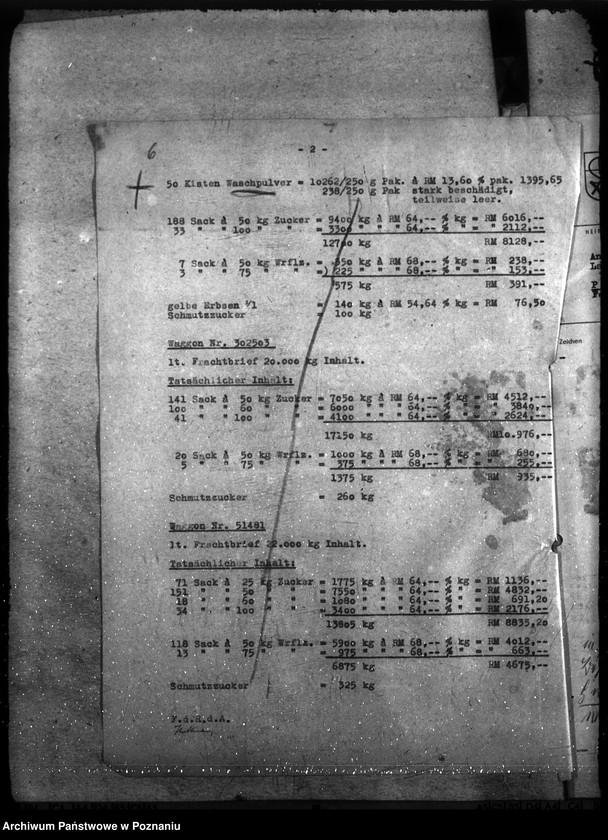 Obraz 10 z jednostki "Spisy i wykazy towarów złupionych w czasie powstania warszawskiego"