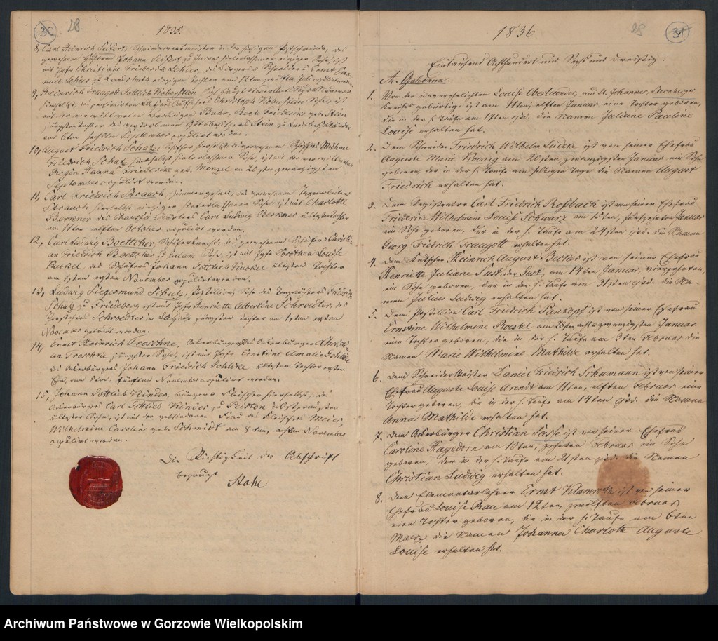 image.from.unit.number "Geborne und Copulirte in der Gemeine in Concordien Kirche zu Landsberg an der Warthe"