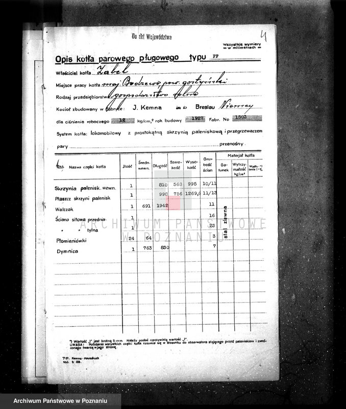 Obraz 7 z jednostki "Majętność Bodzewo pow. gostyński, gospodarstwo rolne, własność Zabel nr woj. kotła 6310"