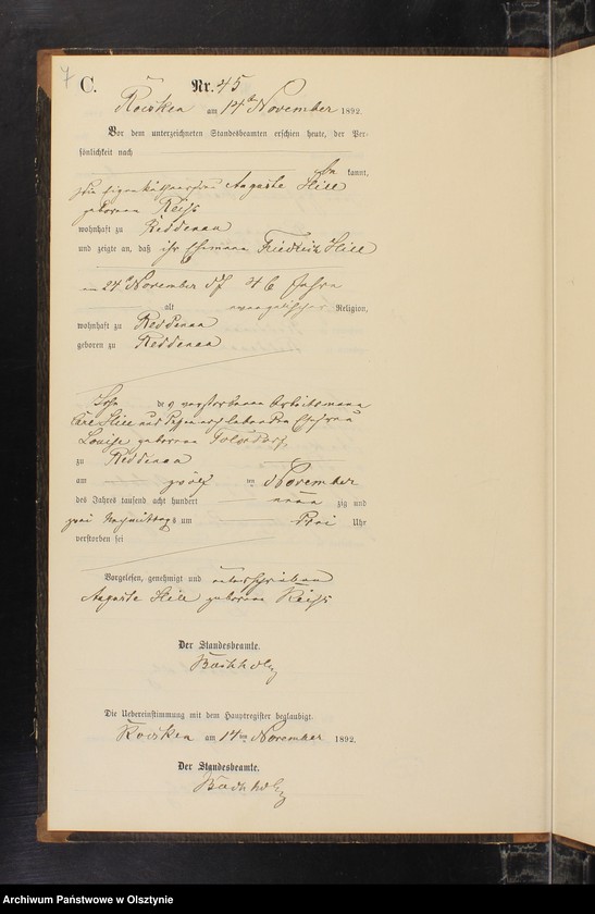 image.from.unit.number "Sterbe-Neben-Register II Nr 40 - 48"