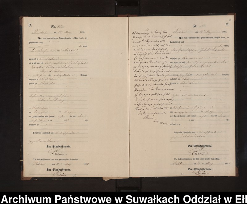 image.from.unit.number "Sterbe-Neben-Register des Preussischen Standes-Amtes Stasswinnen Kreis Loetzen"