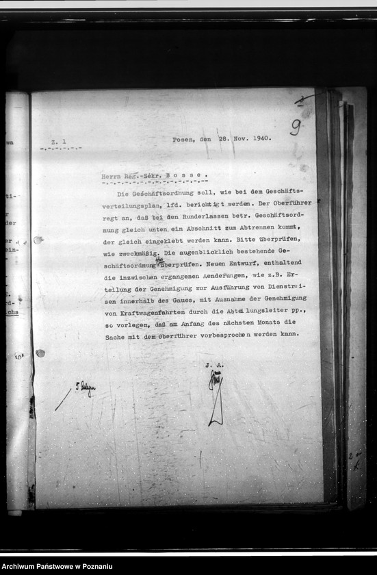 Obraz 13 z jednostki "Vorgänge betrefend Geschäftsordung (Umgestaltung)"