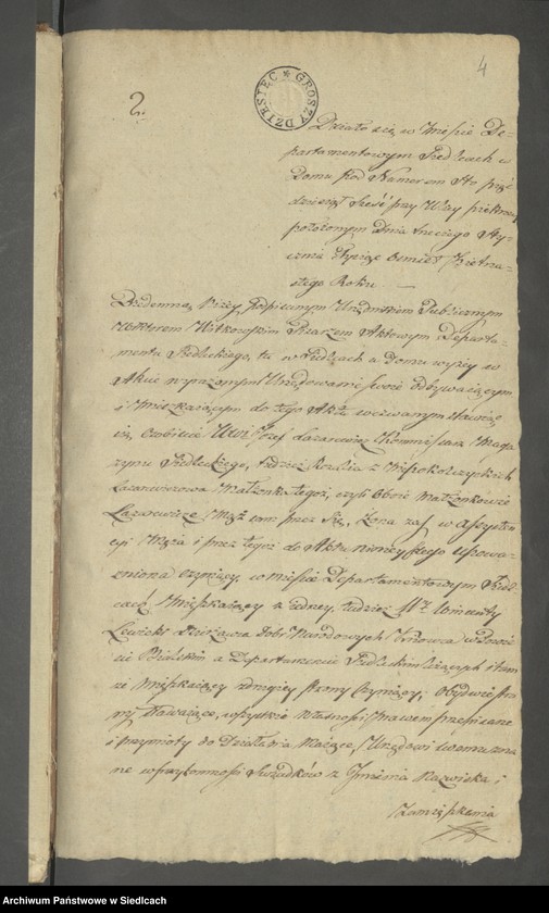 Obraz 6 z jednostki "Volumen 6ty. Księga Isza z roku 1815 [Akta notarialne od numeru 1 do numeru 174]"