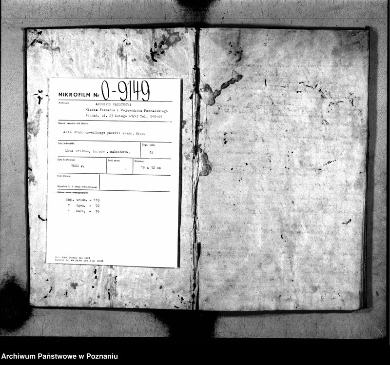 Obraz z jednostki "Duplikat der Geboren, Getrauten u. Verstorbenen"