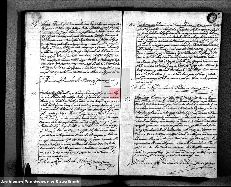 image.from.unit.number "Duplikat Narodzonych, Zaślubionych i Zeszłych w Parafii Krasnopolskiey z Roku 1836."