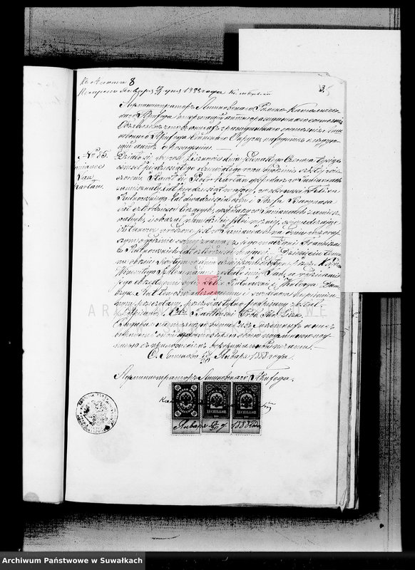 Obraz 6 z jednostki "Dokumenty k aktom brakosočetavšichsja Serejskago Rimsko-Katoličeskago Prichoda za 1888 god"