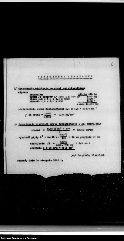 Obraz 13 z jednostki "/Zatwierdzenie budowy stacji benzynowej we Wrześni/ własność "Polmin" Państwowa fabryka olejów mineralnych"