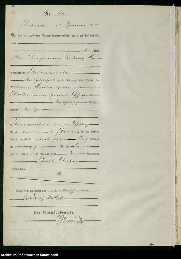 image.from.unit.number "Księga urodzeń, tom 1, nr 1-560"