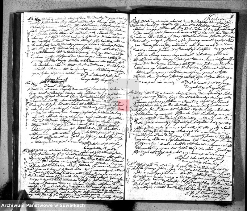 image.from.unit.number "Księga Duplikat do zapisywania Aktów Urodzenia, Zaślubienia i Zeyścia w Parafii Ewangelickiey Sereyskiey na rok 1843"