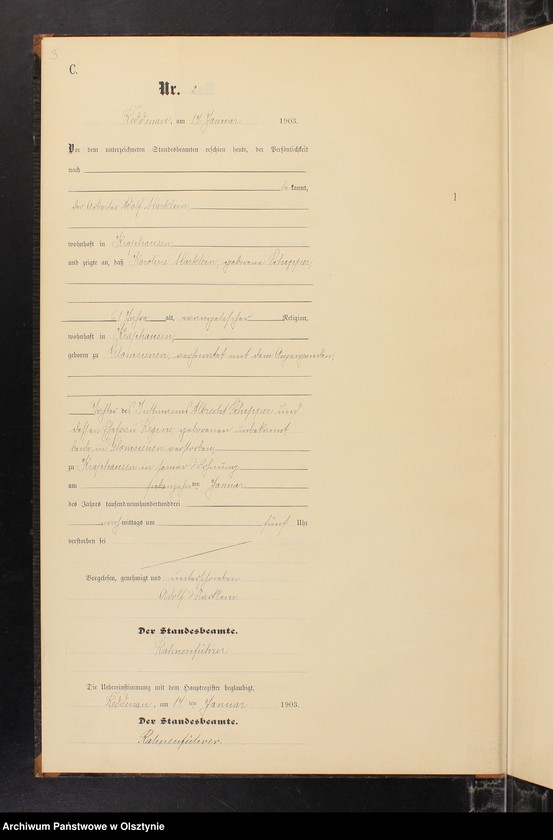 image.from.unit.number "Sterbe-Neben-Register Nr 1 - 23"