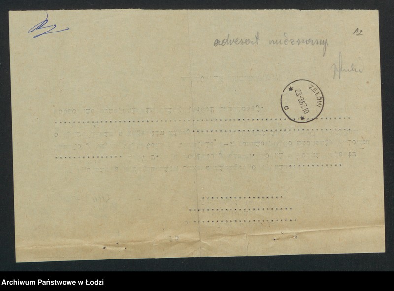 image.from.unit.number "Zalma Goldstein- handel nabiałem"