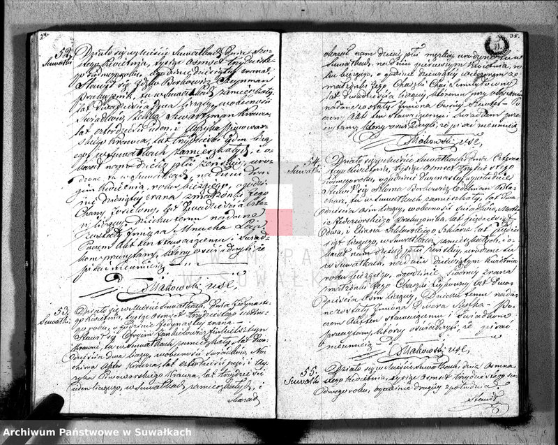image.from.unit.number "Duplikat Akta Urzędnika Stanu Cwilnego Wyznania Moyżeszowego Okręgu Suwalskiego i Jeleniewskiego do zapisywania Urodzonych, Zaślubionych i Zmarłych z roku 1837"