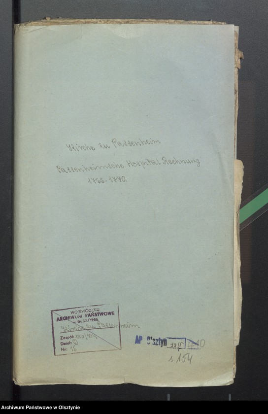 image.from.unit.number "Passenheimsche Hospital-Rechnung"