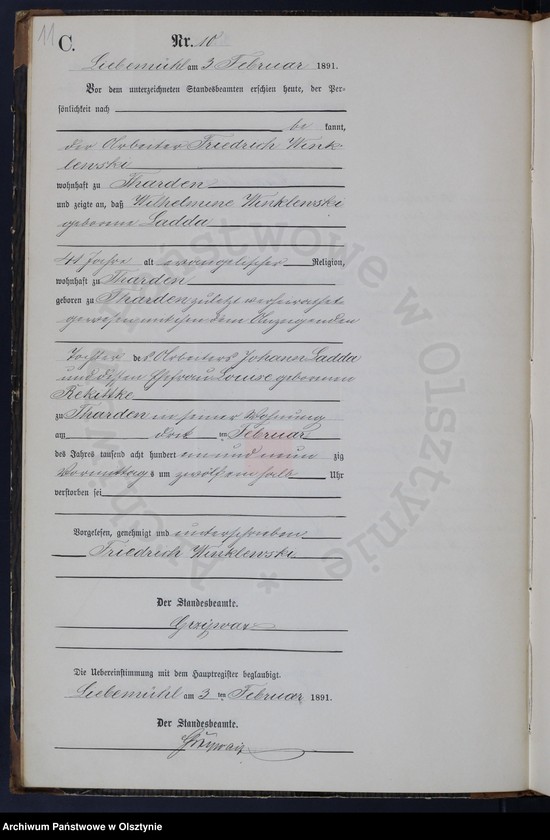 image.from.unit.number "Sterbe-Neben-Register Nr 1 - 91"