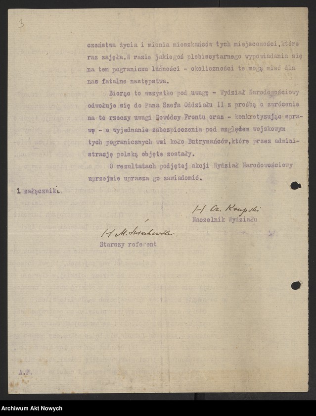 image.from.unit.number "Meldunki Inspektoratów Brzeskiego, Mińskiego, Wileńskiego przesyłane przez Zarząd Cywilny Ziem Wschodnich (Wydział Werbunkowy) do KCNP. Korespondencja ZCZW (Wydział Narodowościowy), z charakterystyką stosunków na pograniczu litewskim. Rozkaz Naczelnika Okręgu Wołyńskiego ZCZW"