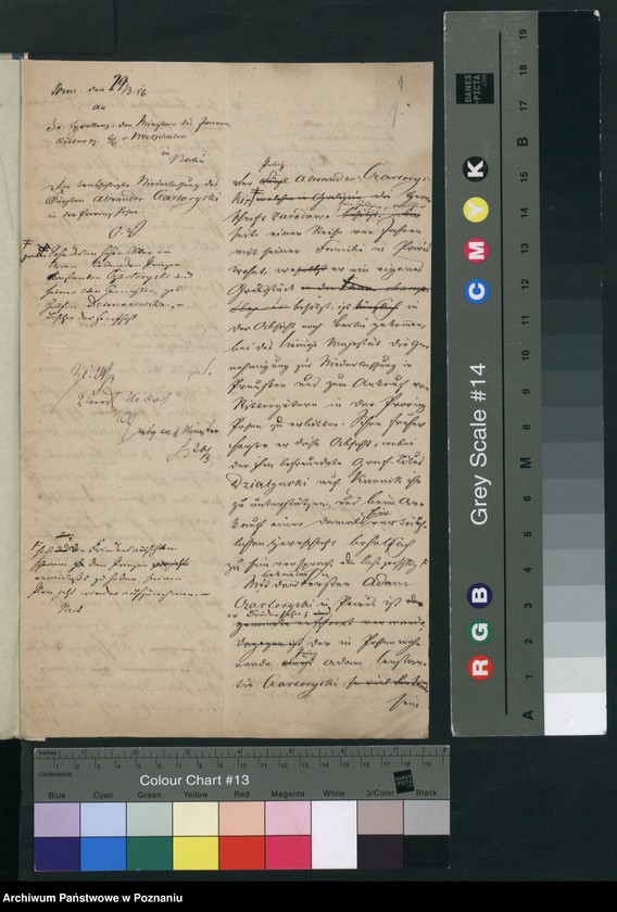 Obraz 4 z jednostki "A. betr. den Fürsten Alexander Czartoryski"