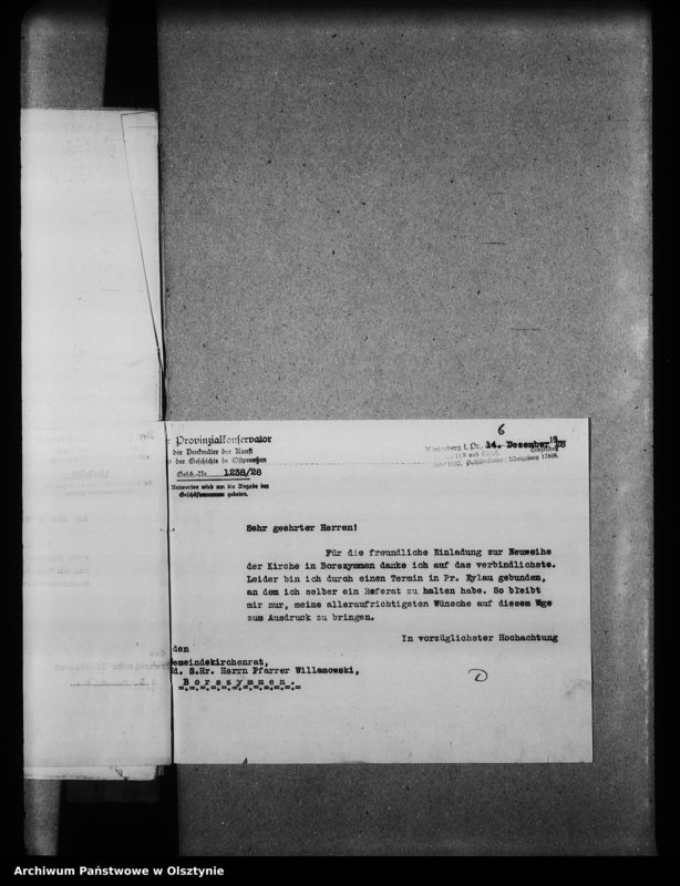 image.from.unit.number "Borschimmen /Borzymin/, evangelische Kirche"