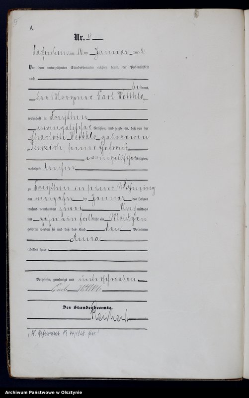 image.from.unit.number "Geburts-Haupt-Register Nr 1 - 76"