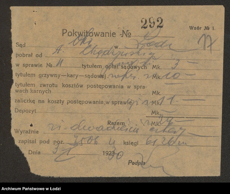 Obraz 19 z jednostki "Moszek Amzler- sprzedaż galanterii"