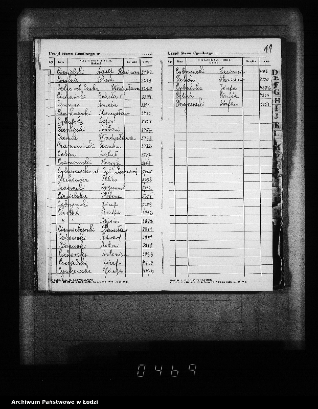 Obraz 15 z jednostki "Skorowidz do akt urodzeń"