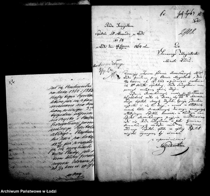 Obraz 16 z jednostki "Akta w przedmiocie szpitala"