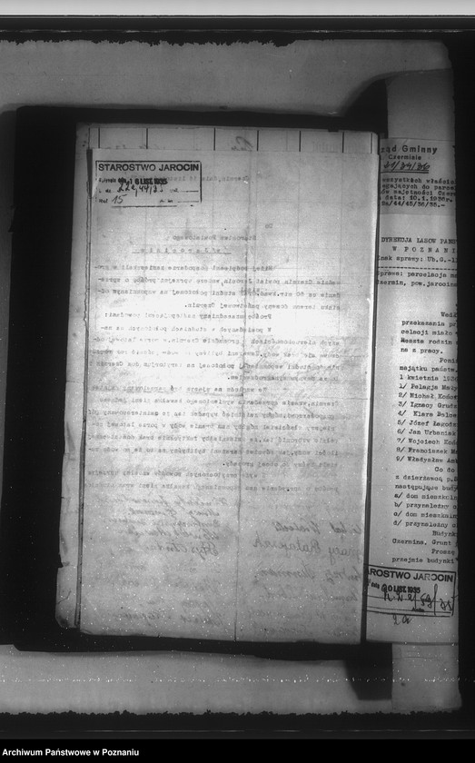 Obraz 19 z jednostki "Parcelacja majątku Czermin"