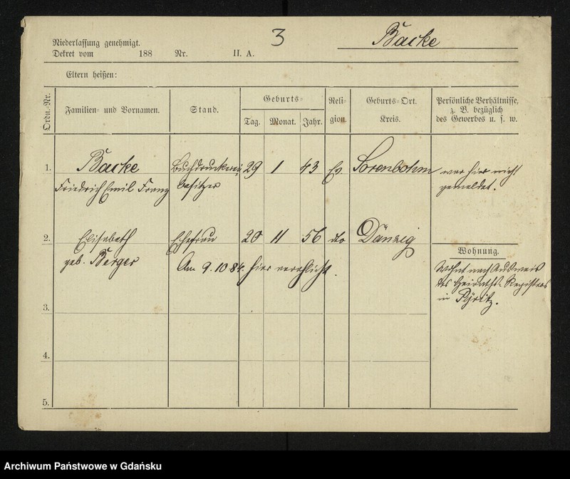 image.from.unit.number "Karty meldunkowe: Baciniewski - Baeck"