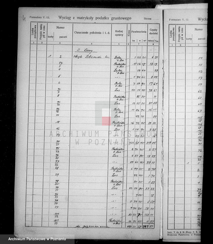 Obraz 8 z jednostki "Rejestr wyłączeń z art. 4 i 5 ustawy o wykonaniu reformy rolnej majątku Łobżenice"